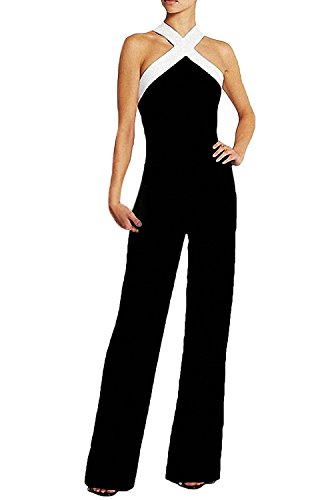 Saoye Fashion Monos De Vestir Mujer Fiesta Largos Elegantes Sin Mangas Hombro Descubierto Slim Fit Pantalones Anchos Hippie Moda Vestir Verano Jumpsuit Mono Largo