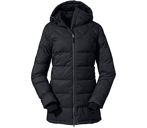 Schöffel Boston L - Abrigo de invierno para mujer, Mujer, 12806, negro, 42