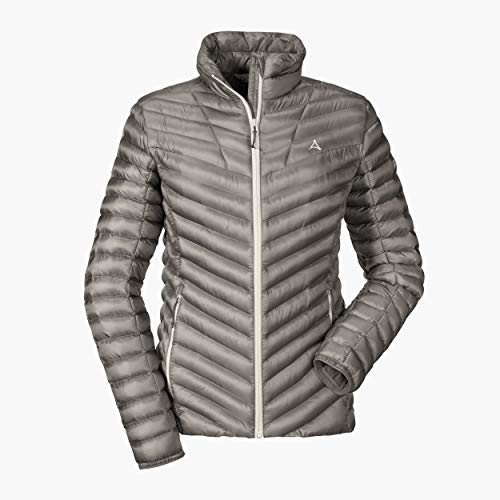 Schöffel Chaqueta térmica Annapolis1, chaqueta térmica acolchada con cuello alto, cálida y transpirable, para mujer, Mujer, Chaqueta térmica y de plumón., 12662, Fibra plateada., 44