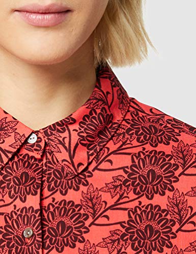 Scotch & Soda Maison Oversized Boxy Fit Cotton Viscose Shirt In Various Prints Blusa, Multicolor (Combo D 0220), Large para Mujer