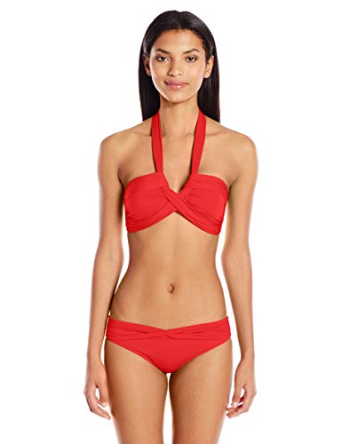 Seafolly Bandeau Parte de Arriba de Bikini, Rojo (Chilli Chilli), 80C (Talla del Fabricante: 8) para Mujer