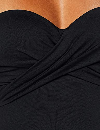 Seafolly C/d Wrap Front Bandeau Maillot bañadores, Negro (Black Black), 100D (Talla del Fabricante: 16) para Mujer