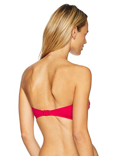 Seafolly Ruched Bandeau Parte de Arriba de Bikini, Rojo (Chilli Chilli), 95B (Talla del Fabricante: 14) para Mujer