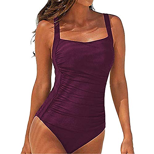 SEDEX Bañadores de Mujer Sexy Natacion Trajes de Baño de Una Pieza Monokinis Natacióncon Relleno Elegante Push up Cuello Halter para Mujer