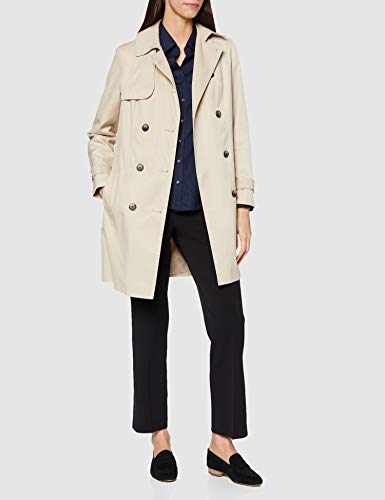 Seidensticker Damen Bluse – Bügelfreie, taillierte Hemdbluse für eine Feminine Silhouette und optimalen Tragekomfort – Langarm – 100% Baumwolle, Azul (Dunkelblau 18), Small para Mujer