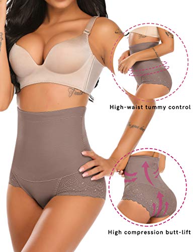 SHAPERIN Mujer Braguitas Moldeadoras Cintura Alta Compresión Controlar Bragas Pantalones Fajas