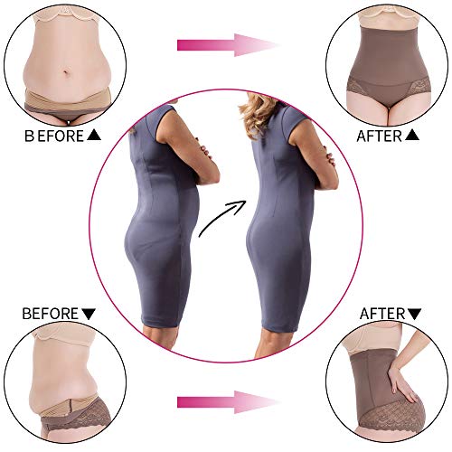 SHAPERIN Mujer Braguitas Moldeadoras Cintura Alta Compresión Controlar Bragas Pantalones Fajas