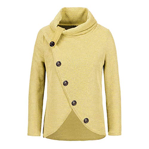 SHOBDW Liquidación Mujeres Sudadera Cuello Redondo Casual Cuadros Impresión Camisa Blusa Túnica Manga Larga Otoño Invierno Tops Manga Larga(Azul,L)