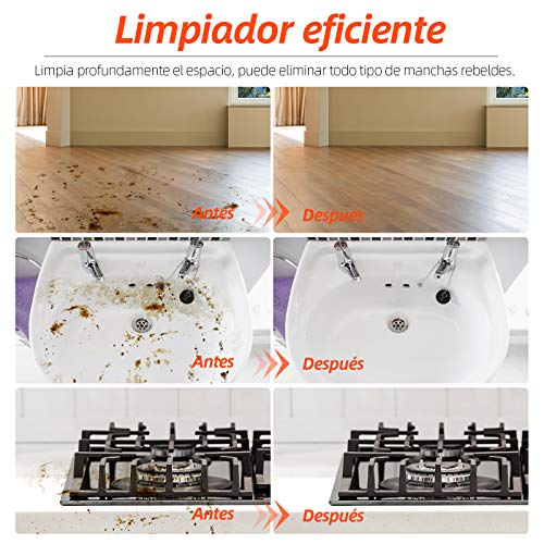 SIMBR Limpiador a Vapor de Mano, Vaporeta de Limpieza Hogar 1200W con Tanque de 450ml y 9 Accesorios, Vaporeta de Mano de Alta Presión para Cocina, Baño, Alfonbra, Ropa, Cortina y Otros Lugares