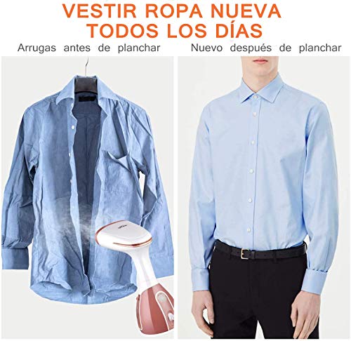 SIMBR Plancha Vertical Vapor Plancha Portátil 1500W con Depósito de 280mL, Calentamiento en 15 Segundos Plancha para Ropa en Hogar y Viaje