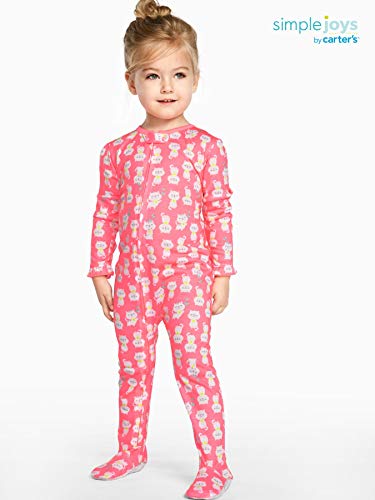 Simple Joys by Carter's pijama de poliéster suelto para bebés y niñas pequeñas, paquete de 3 ,(Fairy/Butterfly/Kitty) ,18 Meses