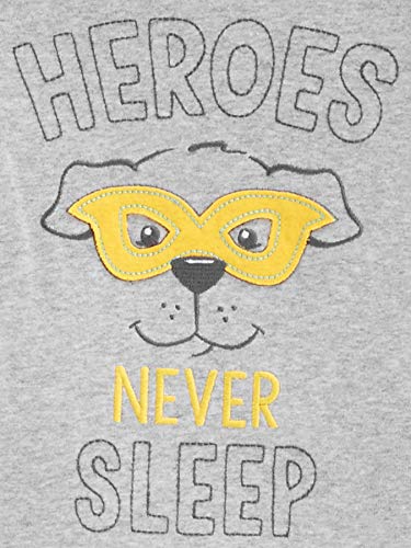 Simple Joys by Carter's - Pijama dos piezas - Juego de pijama de algodón de ajuste cómodo de 6 piezas. - para niño amarillo construcción 4 Years