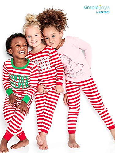 Simple Joys by Carter's - Pijama - para niña multicolor Red Stripe/Kitty 5