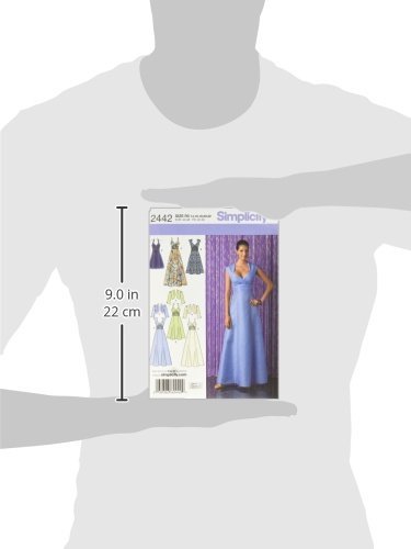 Simplicity 2442 R5 - Patrones de Costura para Vestidos de Fiesta (Tallas 42 a 50)