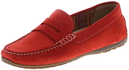 Sioux Carmona-700, Mocasines Mujer, Rojo (Sanguine 005), 36 EU