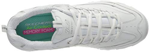 Skechers D'Lites-Fresh Start, Zapatillas Mujer, Multicolor (WSL Black Leather/Mesh/Charcoal Trim #ll), 38 EU