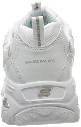 Skechers D'Lites-Fresh Start, Zapatillas Mujer, Multicolor (WSL Black Leather/Mesh/Charcoal Trim #ll), 38 EU