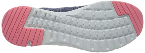 Skechers Flex Appeal 3.0-Insiders, Zapatillas Mujer, Multicolor (NVCL Black & Gray Mesh/Black Trim), 36.5 EU