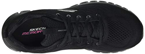 Skechers Graceful-Get Connected, Zapatillas Mujer, Negro (BBK Black Mesh/Trim), 40 EU