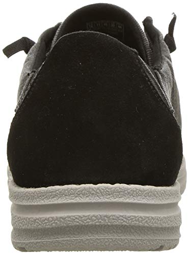 Skechers Melson Raymon, Zapatillas Hombre, Negro (Black Canvas Black), 42 EU