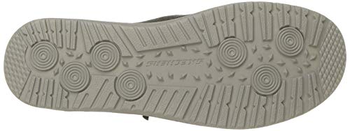 Skechers Melson Raymon, Zapatillas Hombre, Negro (Black Canvas Black), 42 EU