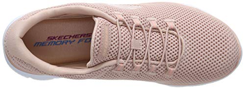 Skechers Summits, Zapatillas Mujer, Rosado (Ros Black Mesh/Trim), 38 EU