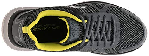 Skechers Track, Zapatillas de Entrenamiento Hombre, Multicolor (CCLM Black Leather/Mesh/Trim), 42.5 EU