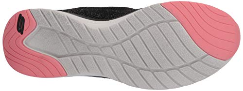 Skechers Ultra Groove, Zapatillas Mujer, Negro (Black Knit Mesh/Pink Trim Bkpk), 39 EU