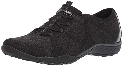 Skechers Women's Breathe-Easy - Opportuknity Shoe, BLK, 10 M US