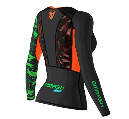 SMMASH Military Womens Long Sleeve Compression Tops, Breathable and Light, Functional Thermal Shirt for Crossfit, Fitness, Yoga, Gym, Running, Sport Long Sleeved, Antibacterial Material… (L)