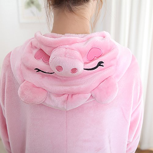softan Pijama de Animal de una Pieza Unisexo para Adultos con Capucha,Traje de Disfraz,Ropa de Dormir para Festival de Carnaval,Navidad y Halloween