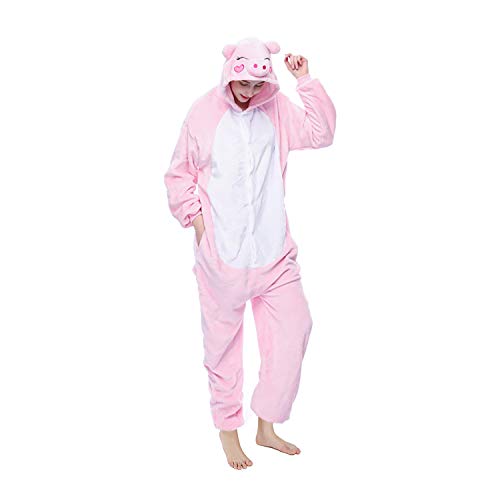 softan Pijama de Animal de una Pieza Unisexo para Adultos con Capucha,Traje de Disfraz,Ropa de Dormir para Festival de Carnaval,Navidad y Halloween