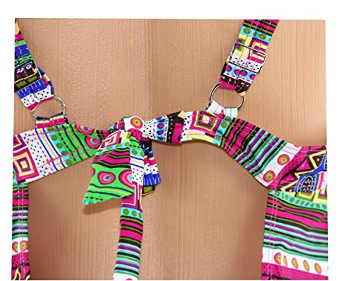 SOL Y PLAYA - Tankini de 2 Piezas Top Tankini y pantalón Corto Tallas Grandes Embarazadas Mujer señora Verano Piscina (56, Estampado 1)