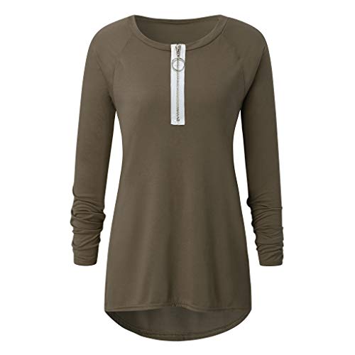 sólido Cuello redondolarga Casual Blusas Camiseta Manga Deportiva de Mangas largas Interior Mujer Tallas grandescamiseta Manga Larga Cuello Pico v Superman niña Camisetas Mujer Lila ma NGA