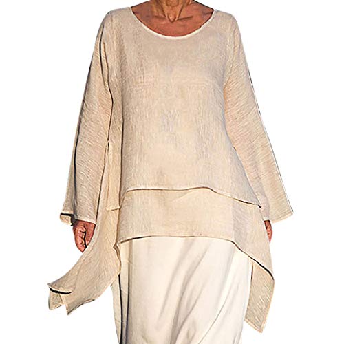 sólido Cuello redondolarga Casual Blusas Camiseta Manga Deportiva de Mangas largas Interior Mujer Tallas grandescamiseta Manga Larga Cuello Pico v Superman niña Camisetas Mujer Lila ma NGA