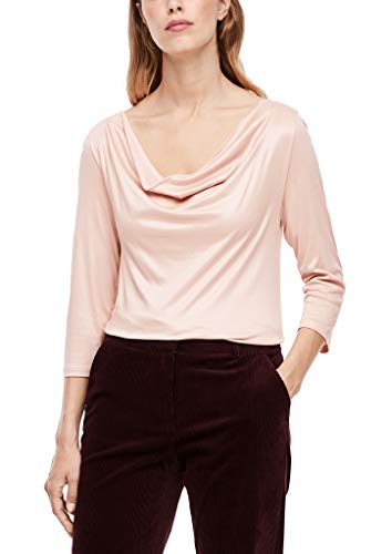 s.Oliver BLACK LABEL 150.10.009.12.130.2043032 Camiseta, Rosa pálido, 38 para Mujer