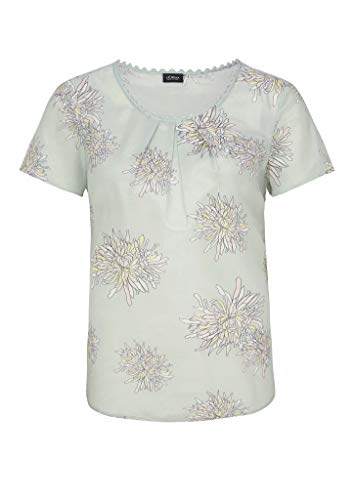 s.Oliver BLACK LABEL Bluse Kurzarm, 61a2 Flowers Print, 46 para Mujer