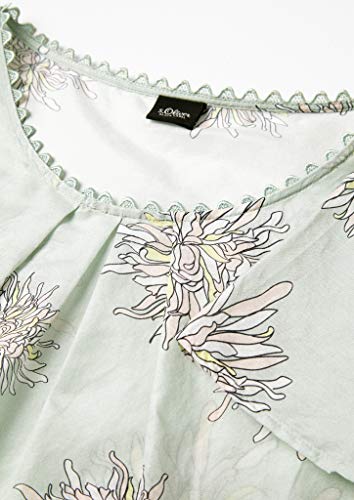 s.Oliver BLACK LABEL Bluse Kurzarm, 61a2 Flowers Print, 46 para Mujer