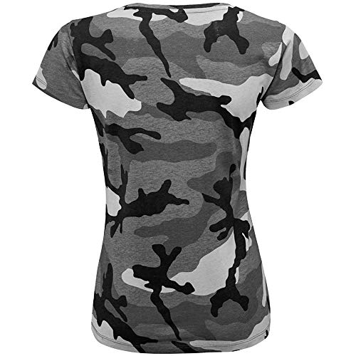 SOLS- Camiseta de Manga Corta Camo para Chica/Mujer (M) (Camuflaje)
