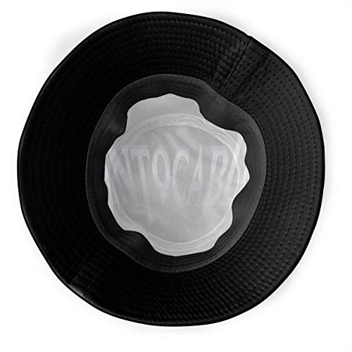 Sombrero de Playa clásico con Gorra de Cubo de Verano Intocable Logo Máscara Sombrero de Pescador para Hombre y Mujer