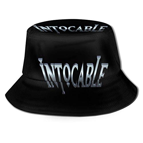 Sombrero de Playa clásico con Gorra de Cubo de Verano Intocable Logo Máscara Sombrero de Pescador para Hombre y Mujer