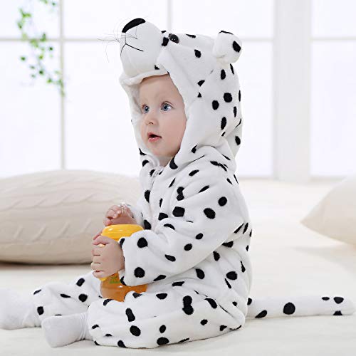 SONARIN Peleles Unisex para bebé Resistant Fleece Footed Pajamas Bebé-Niños,Onesie Cartoon Animal Romper