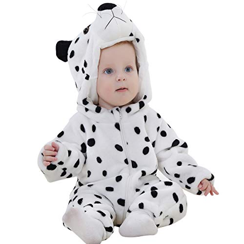 SONARIN Peleles Unisex para bebé Resistant Fleece Footed Pajamas Bebé-Niños,Onesie Cartoon Animal Romper