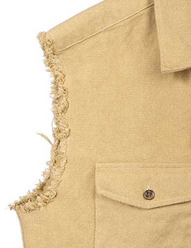 SOOPO Camisa Hombre a Cuadros Shirt sin Manga Vaqueros de Colores para Hombre, Camiseta Bonita y Cómoda para Verano, Diversos Colores y Tallas