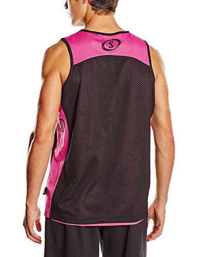 Spalding - Camisa de baloncesto, color negro / rosa, talla XS