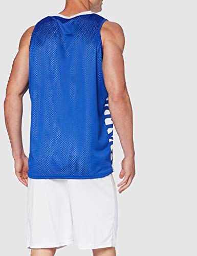 Spalding Essential Reversible Shirt Camiseta, Hombre, Royal/White, L