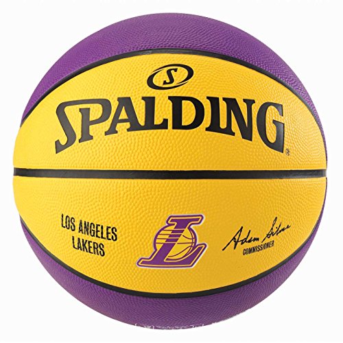 Spalding NBA Team L.A. Lakers 83-585Z Balón de Baloncesto, Multicolor, 5