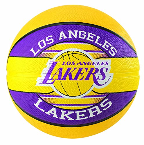 Spalding NBA Team L.A. Lakers 83-585Z Balón de Baloncesto, Multicolor, 5