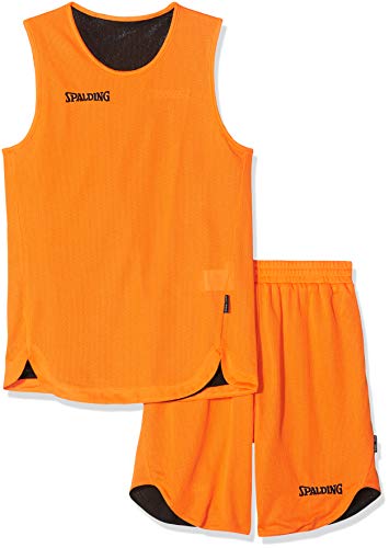 Spalding Teamsport Double Face, Conjunto Sport para Niños, Multicolor (orange/noir), 176 cm