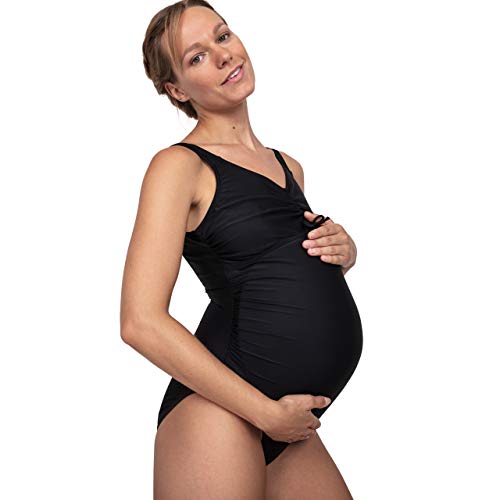 Speedo 8-090460001, Traje de Baño de Maternidad para Mujer, Negro, XXL